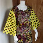 African 2 Piece Dress Set (Fits Up To SIZE 14) Yellow Photo 3