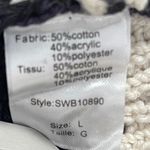 Elan Black, Blue and Beige Cap Sleeve Sweater Top - Large - NWT Photo 3