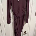 Young Fabulous and Broke Long Sleeve Asymmetrical Drape V neck Dress Small NWT Photo 8