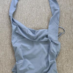 Cider  Light Blue Ruched cami top with a neck scarf NWT Photo 0