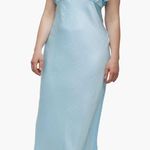 Madewell NWT  Flutter Sleeve Maxi Dress 8  CLARITY Photo 2