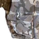 Supplies  Gray Camo Cotton Blend Hooded Full Zip Front Jacket Women Sz S Photo 4