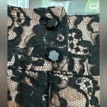 Banana Republic Vintage | Lace Skirt Black & Blush Pink Lining Size 4 Small S Photo 2