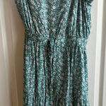 SheIn  Teal and White Floral Dress Photo 0