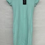 NEW Size XS Body Con ATM Anthony Thomas Melillo Aqua Surf Jersey Tee Dress Tight Photo 1