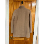 J.Crew  Stadium Cloth Nello Gori Wool Coat Tan Size 0 Zip Front flaw Photo 4