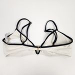 l*space L* Helena Bikini Top in Cream Black Size Large NWT V Wired Photo 2