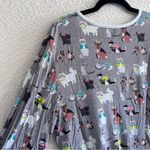 Little Sleepies Women’s Bamboo Gray Cats Pajama Shirt Size X Large Photo 9