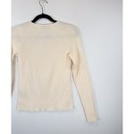 Rag and Bone  Womens Top Beige Asher Ribbed Knit Square Neck Stretch Y2K Medium Photo 7