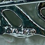 AJC Vintage Pin Brooch #1 Teacher Silver Color Gift for Teacher School Apple Photo 2