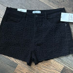 Vanilla Star Jeans Vanilla Star Black Boho Denim with Granny Square Crochet Design Size w29/9 Photo 0