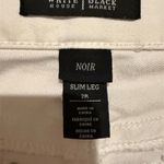 White House | Black Market Women's Slim Leg Jeans Size 2 White Floral Photo 6
