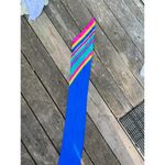 Liz Claiborne  scarf oblong blue pink yellow Photo 12