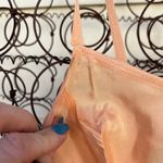 Vintage 60s peach sateen slip dress XS? Orange Photo 2