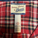 Bass Red Plaid Button Down Long Sleeve Women's Shirt Size L Size L Photo 2