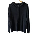 Bloomingdale’s 100% Cashmere Hooded Sweater Black Size XL Photo 2