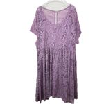 Torrid NWT Lilac Purple Stretch Lace Pockets Skater Dress Size 4X Photo 9