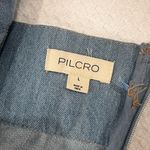 Pilcro Strapless Denim Western Festival Mini Dress Size Large Photo 6