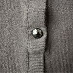 Vintage The Michael Collection Wool Knit Collared Button Up Sweater Black Size M Photo 4