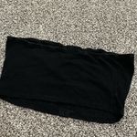 SheIn black button up strapless crop top L Photo 8