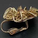 Vintage Unsigned Lieba Filigree Flower Earrings Photo 6