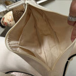 NWOT Aveda neutral cream, 100% cotton shoulder, cross body sling travel bag Photo 7