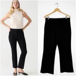 J.Crew  Demi-Boot Pants Italian Fabric Black Size 12 BP588 Photo 1