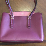 Nanette Lepore Burgundy Maroon Shoulder Bag Classic Handbag Purse Photo 0