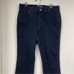 NYDJ  Dark Wash Womens High Rise Bootcut Jeans Womens 16 Blue Studded Pocket Boho Photo 1