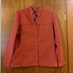 L.L.Bean Women's Tropicwear Shirt Long-Sleeve Warm Coral Medium 293298 Photo 3