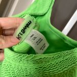 Kut From The Kloth Kutswim Electric Green Textured Hunza Style Swimsuit Large Photo 3