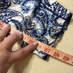 Ralph Lauren  LRL Paisley Pull On Pants Casual Summer Beach Womens  Size 8 Blue Photo 4