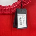 Maje Red Crochet Eyelet Pullover Blouse Photo 38