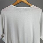 Vintage 80s Top Pastel‎ Rainbow Batwing Sleeve Women Flowers White Tee Retro Tee Photo 5