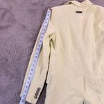 PESERICO Italy Blazer 40 Double Breasted Pastel Yellow Jacket Career Academia Size 00 Photo 7