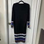 Anthropologie  Parvati black‎ Knit sweater Midi Dress long sleeves size large Photo 5