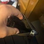 Fossil  Brown Lamb Leather Coin Purse Keyring Photo 3