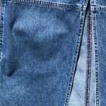 Lauren Jean co Vintage blue denim maxi midi skirt raw edge size 10 Photo 6