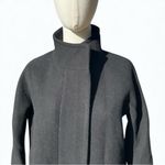 J.Crew Black Wool Blend City Coat Women’s Size 4 - Classic Pea Coat Style Photo 2