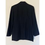 Oleg Cassini Vintage‎ VTG  Black 100% Wool Peacoat Pea Coat Womens 10 4611-1 FLAW Photo 4