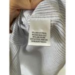 UNTUCKit Linen Striped Long Sleeve Blouse Shirt White Blue Size 6 NEW Photo 4