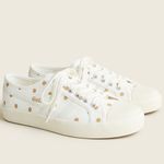 Gola J. Crew Coaster Low Top Sneakers White Khaki Tan Polka Dot Size 10 Lace Up Photo 11