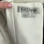 Kay Unger Black and Cream Silk Blend cocktail dress Size 0 Photo 6