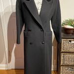 Cuddle Coat New York Vintage Wool Velvet trim Tuxedo Black Size 4 Photo 0