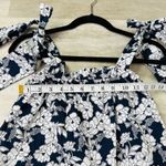 J.Crew  Tie Shoulder Poplin Dress in Magnolia Floral Navy BG490 Size XS Photo 6