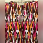 Michael Kors  Abstract Print‎ Long Sleeve Zip Front Flowy Midi Dress Size Small Photo 2