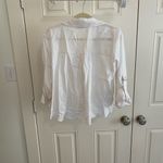 ZARA  White Women's Tie-Front Blouse Photo 3