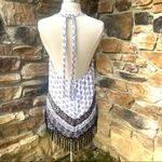 White House | Black Market WHBM Fringe Hem Halter Top Photo 9