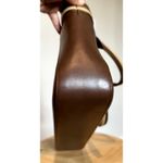 Gucci Vintage Brown Leather Web Tote Bag β Authenticated Y2K Photo 9