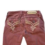 Rock Revival  Cadee Straight Leg Ankle Jeans in Rose/Pink, Sz 28 Photo 8